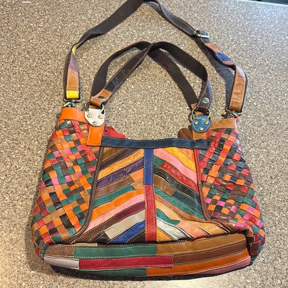 Colorful Patchwork Shoulder Bag
